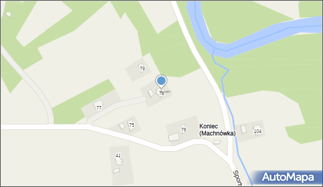 Machnówka, Machnówka, 78, mapa Machnówka