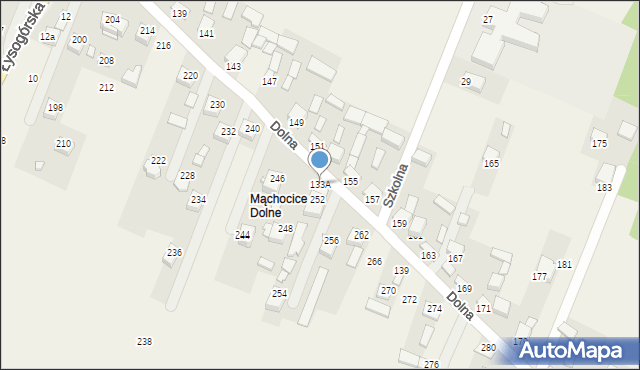 Mąchocice Kapitulne, Mąchocice Kapitulne, 133A, mapa Mąchocice Kapitulne