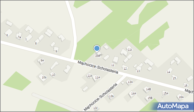 Mąchocice-Scholasteria, Mąchocice-Scholasteria, 10A, mapa Mąchocice-Scholasteria