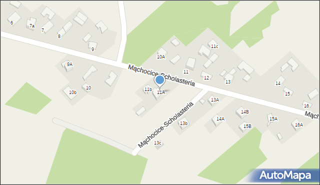 Mąchocice-Scholasteria, Mąchocice-Scholasteria, 11A, mapa Mąchocice-Scholasteria