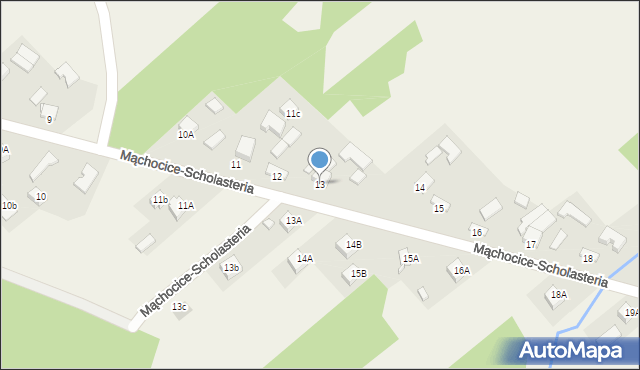 Mąchocice-Scholasteria, Mąchocice-Scholasteria, 13, mapa Mąchocice-Scholasteria