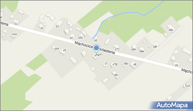 Mąchocice-Scholasteria, Mąchocice-Scholasteria, 47A, mapa Mąchocice-Scholasteria