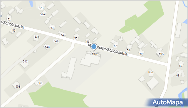 Mąchocice-Scholasteria, Mąchocice-Scholasteria, 56A, mapa Mąchocice-Scholasteria