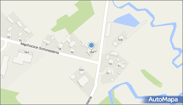 Mąchocice-Scholasteria, Mąchocice-Scholasteria, 59A, mapa Mąchocice-Scholasteria