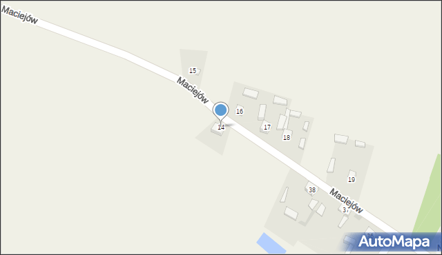 Maciejów, Maciejów, 14, mapa Maciejów
