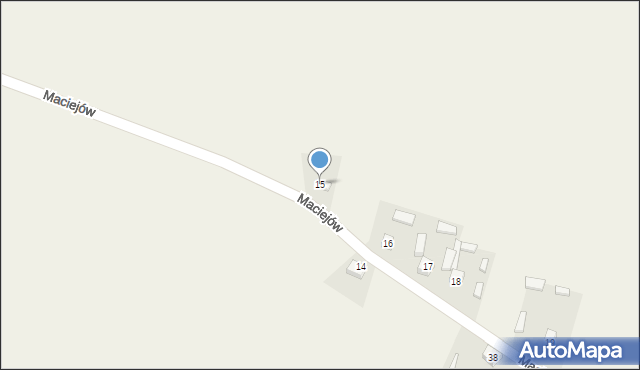 Maciejów, Maciejów, 15, mapa Maciejów