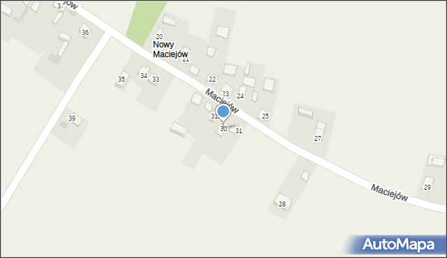 Maciejów, Maciejów, 30, mapa Maciejów