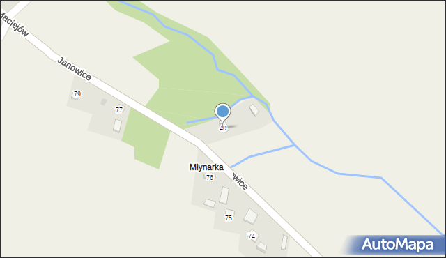 Maciejów, Maciejów, 40, mapa Maciejów