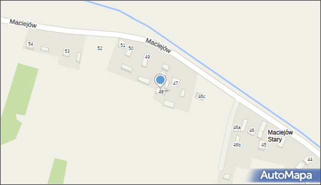 Maciejów, Maciejów, 48, mapa Maciejów