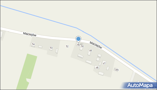 Maciejów, Maciejów, 51, mapa Maciejów