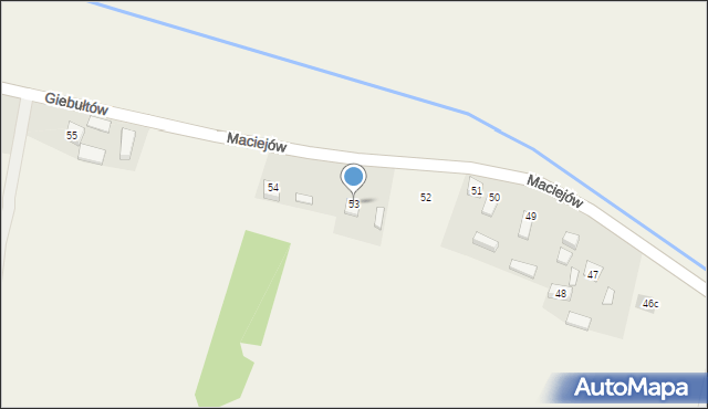 Maciejów, Maciejów, 53, mapa Maciejów