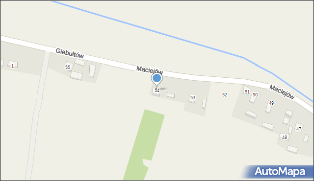 Maciejów, Maciejów, 54, mapa Maciejów