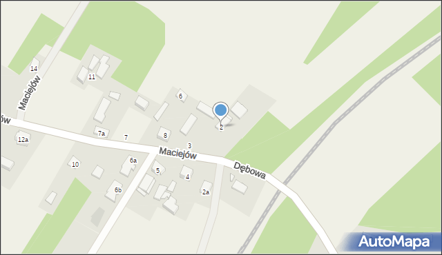 Maciejów, Maciejów, 2, mapa Maciejów