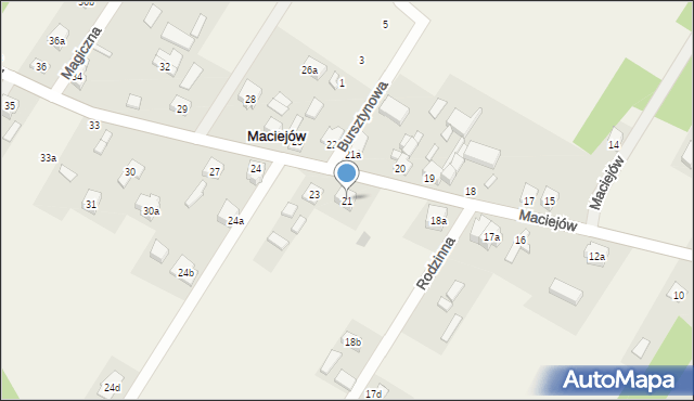 Maciejów, Maciejów, 21, mapa Maciejów