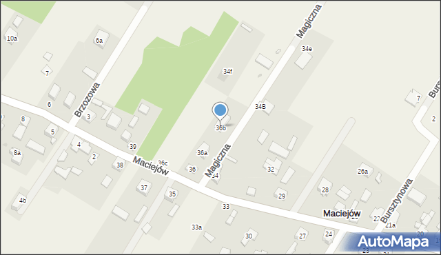 Maciejów, Maciejów, 36b, mapa Maciejów