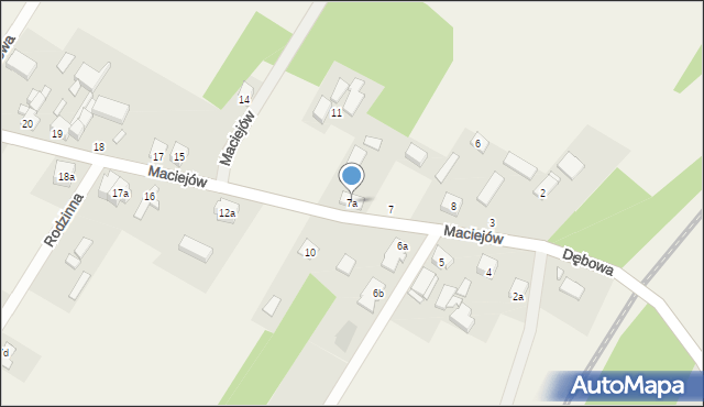 Maciejów, Maciejów, 7a, mapa Maciejów