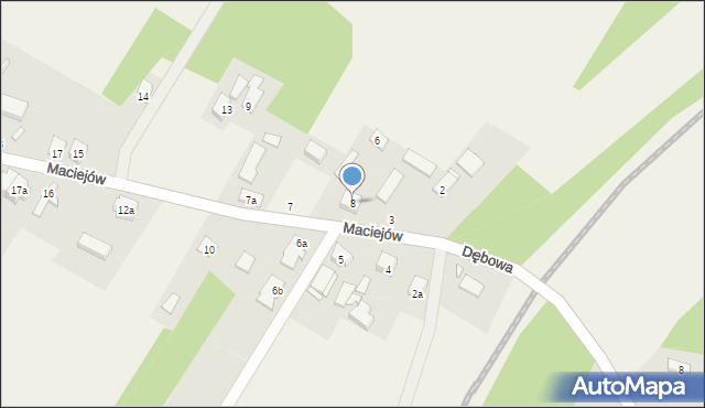 Maciejów, Maciejów, 8, mapa Maciejów