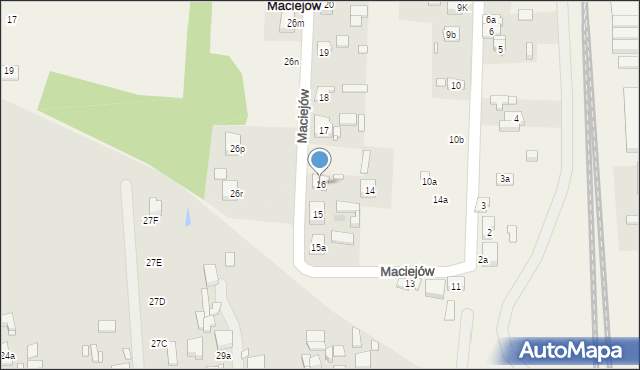 Maciejów, Maciejów, 16, mapa Maciejów