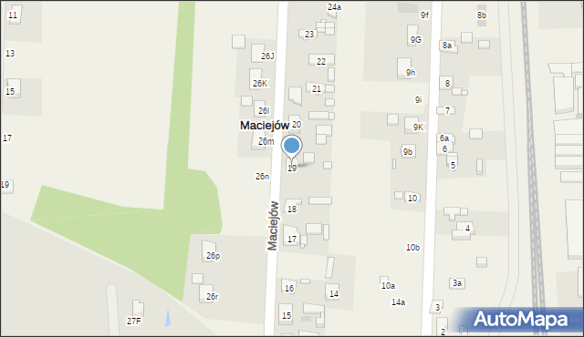 Maciejów, Maciejów, 19, mapa Maciejów