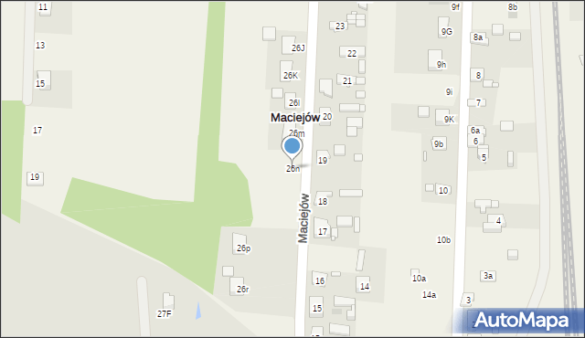 Maciejów, Maciejów, 26n, mapa Maciejów
