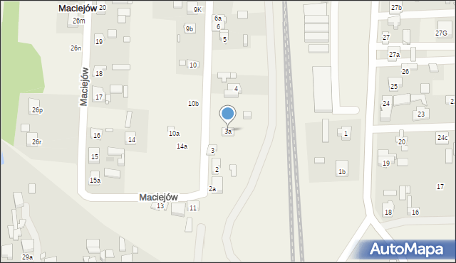Maciejów, Maciejów, 3a, mapa Maciejów