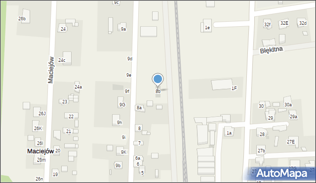 Maciejów, Maciejów, 8b, mapa Maciejów