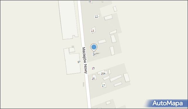 Maciejów Nowy, Maciejów Nowy, 14, mapa Maciejów Nowy