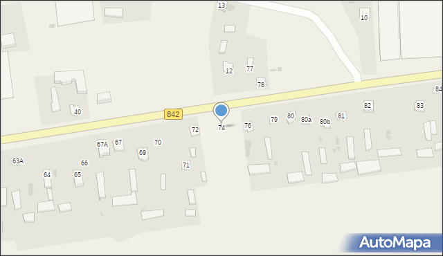 Maciejów Stary, Maciejów Stary, 74, mapa Maciejów Stary