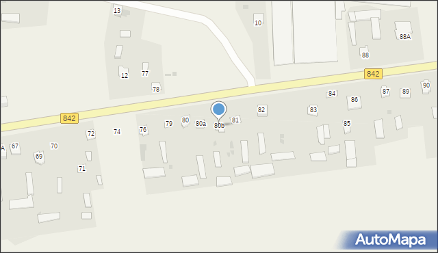 Maciejów Stary, Maciejów Stary, 80b, mapa Maciejów Stary