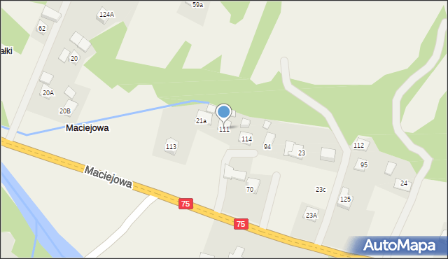 Maciejowa, Maciejowa, 111, mapa Maciejowa