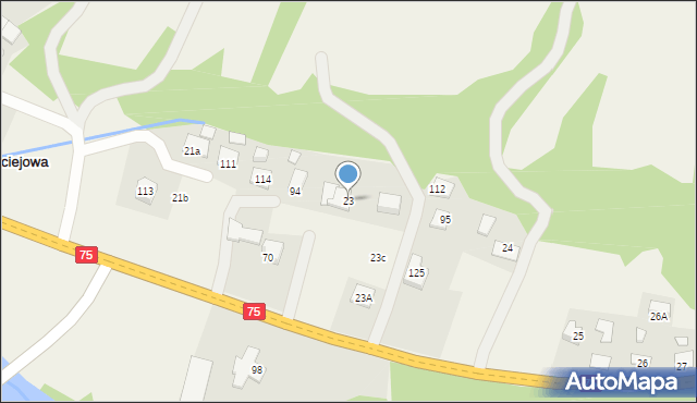 Maciejowa, Maciejowa, 23, mapa Maciejowa