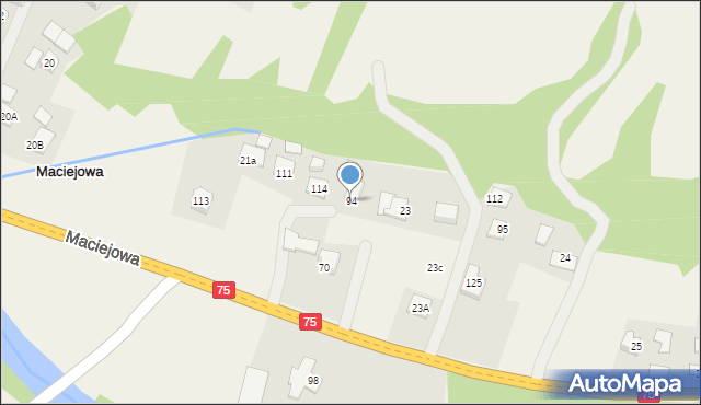 Maciejowa, Maciejowa, 94, mapa Maciejowa