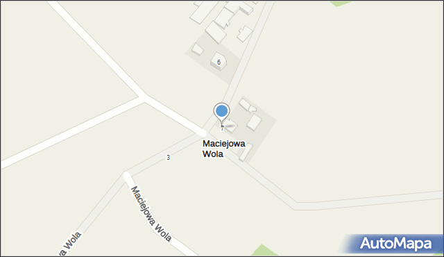 Maciejowa Wola, Maciejowa Wola, 7, mapa Maciejowa Wola