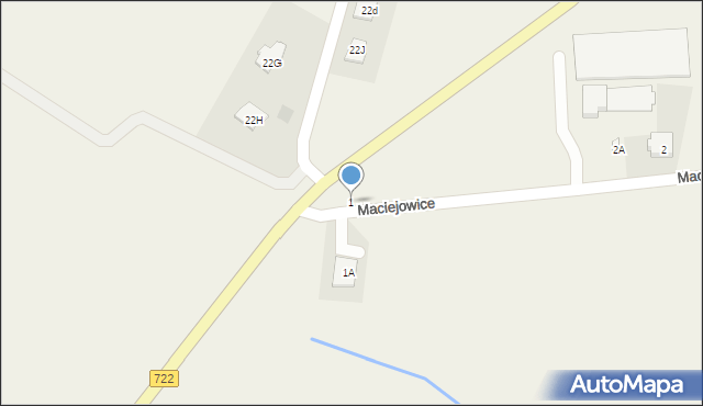Maciejowice, Maciejowice, 1, mapa Maciejowice