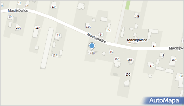 Maciejowice, Maciejowice, 13C, mapa Maciejowice