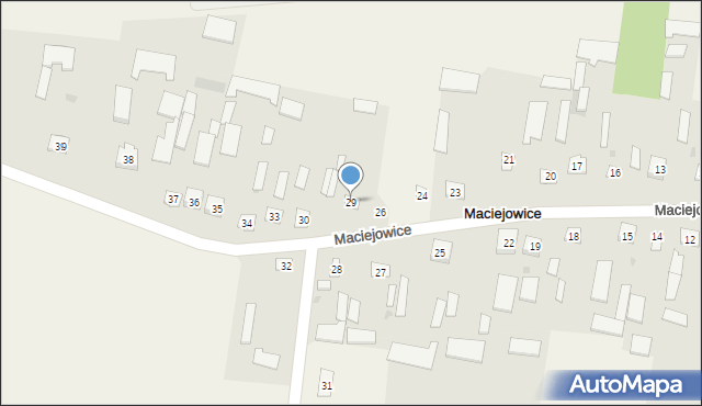 Maciejowice, Maciejowice, 29, mapa Maciejowice