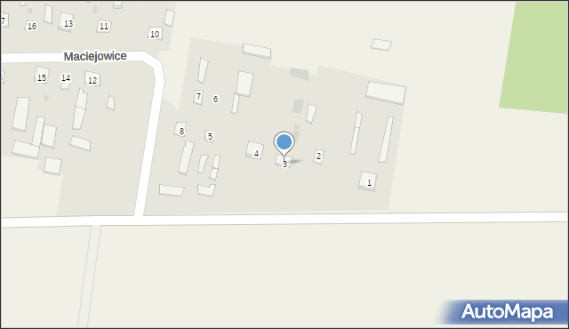 Maciejowice, Maciejowice, 3, mapa Maciejowice