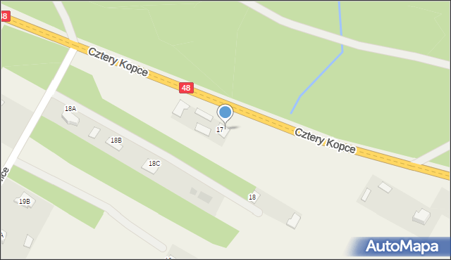 Maciejowice, Maciejowice, 22a, mapa Maciejowice