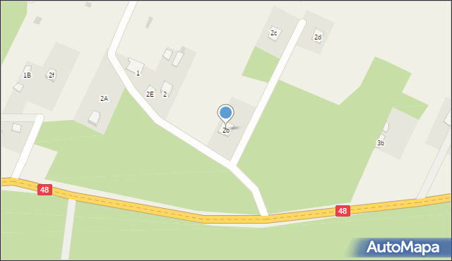 Maciejowice, Maciejowice, 2b, mapa Maciejowice