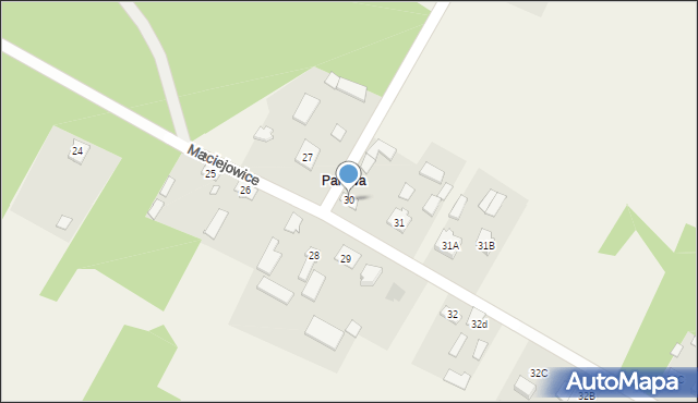 Maciejowice, Maciejowice, 30, mapa Maciejowice