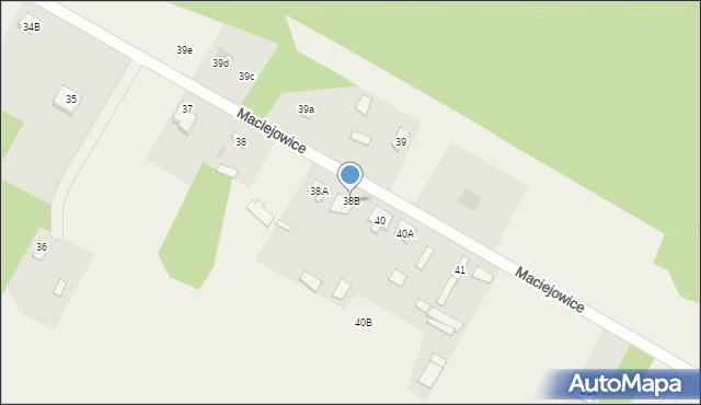 Maciejowice, Maciejowice, 38B, mapa Maciejowice