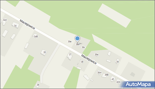 Maciejowice, Maciejowice, 39d, mapa Maciejowice
