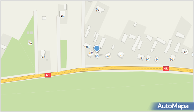 Maciejowice, Maciejowice, 6A, mapa Maciejowice