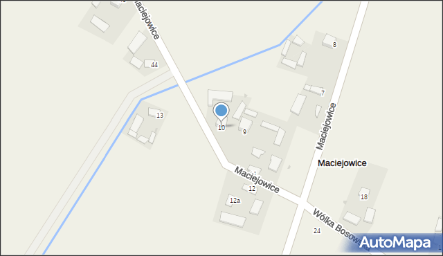 Maciejowice, Maciejowice, 10, mapa Maciejowice