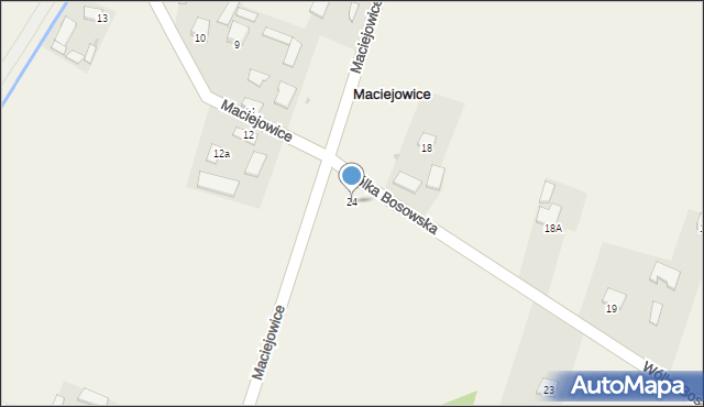 Maciejowice, Maciejowice, 24, mapa Maciejowice