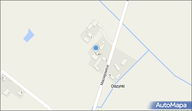 Maciejowice, Maciejowice, 2A, mapa Maciejowice