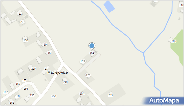 Maciejowice, Maciejowice, 154, mapa Maciejowice