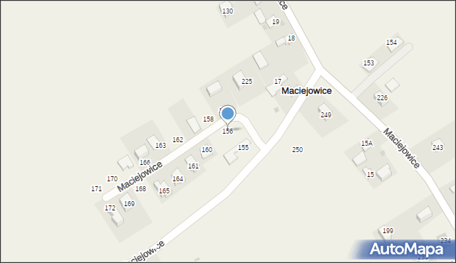 Maciejowice, Maciejowice, 156, mapa Maciejowice