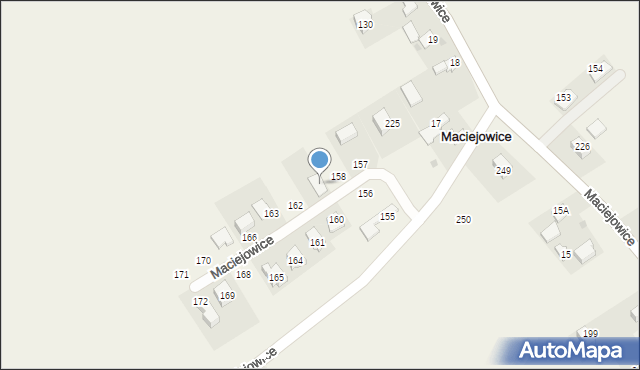 Maciejowice, Maciejowice, 159, mapa Maciejowice