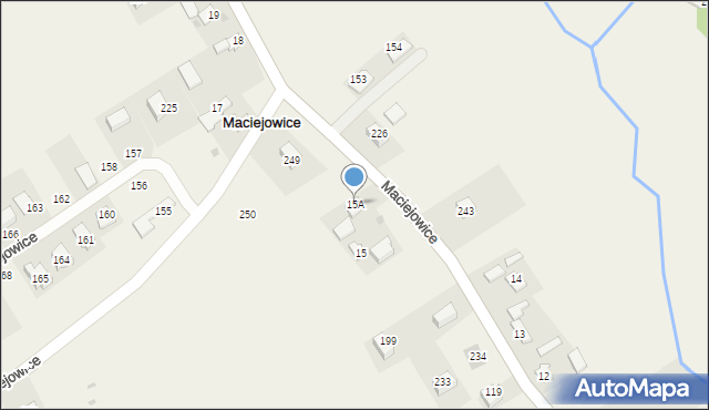 Maciejowice, Maciejowice, 15A, mapa Maciejowice